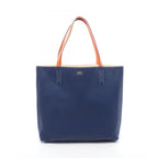 Hermes Tote Double Sens 36 Blue Saphir Nata Orange 36