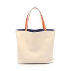 Hermes Tote Double Sens 36 Blue Saphir Nata Orange 36 — view 6