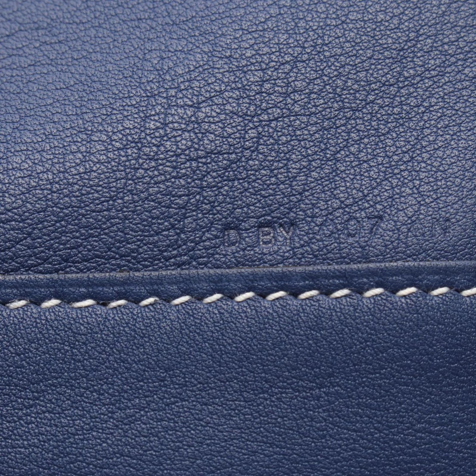 Hermes Tote Double Sens 36 Blue Saphir Nata Orange 36 — view 5