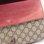 Gucci Shoulder Bag Dionysus GG Blooms Beige Brown Multi Suede Chain Medium — view 7