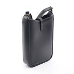 Saint Laurent Paris Shoulder Buckle 5 a 7 Mini Vertical Black Leather — view 2