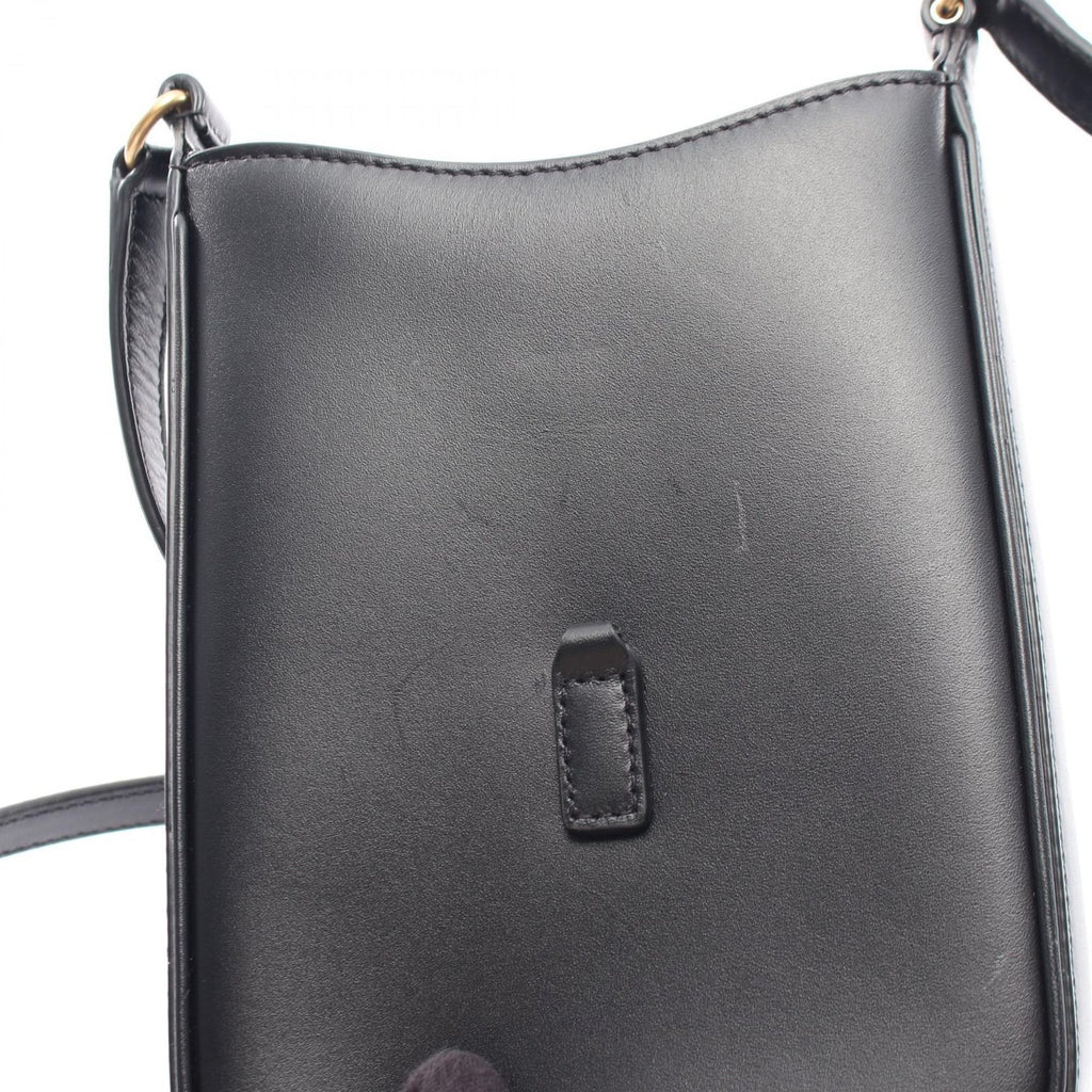 Saint Laurent Paris Shoulder Buckle 5 a 7 Mini Vertical Black Leather — view 5