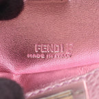 Fendi Handbag Peekaboo Nano Pink Purple Leather — view 5