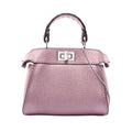 Fendi Handbag Peekaboo Nano Pink Purple Leather