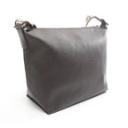 Loewe Shoulder Bag Cubby Regular Dark Brown Ivory Leather — view 2