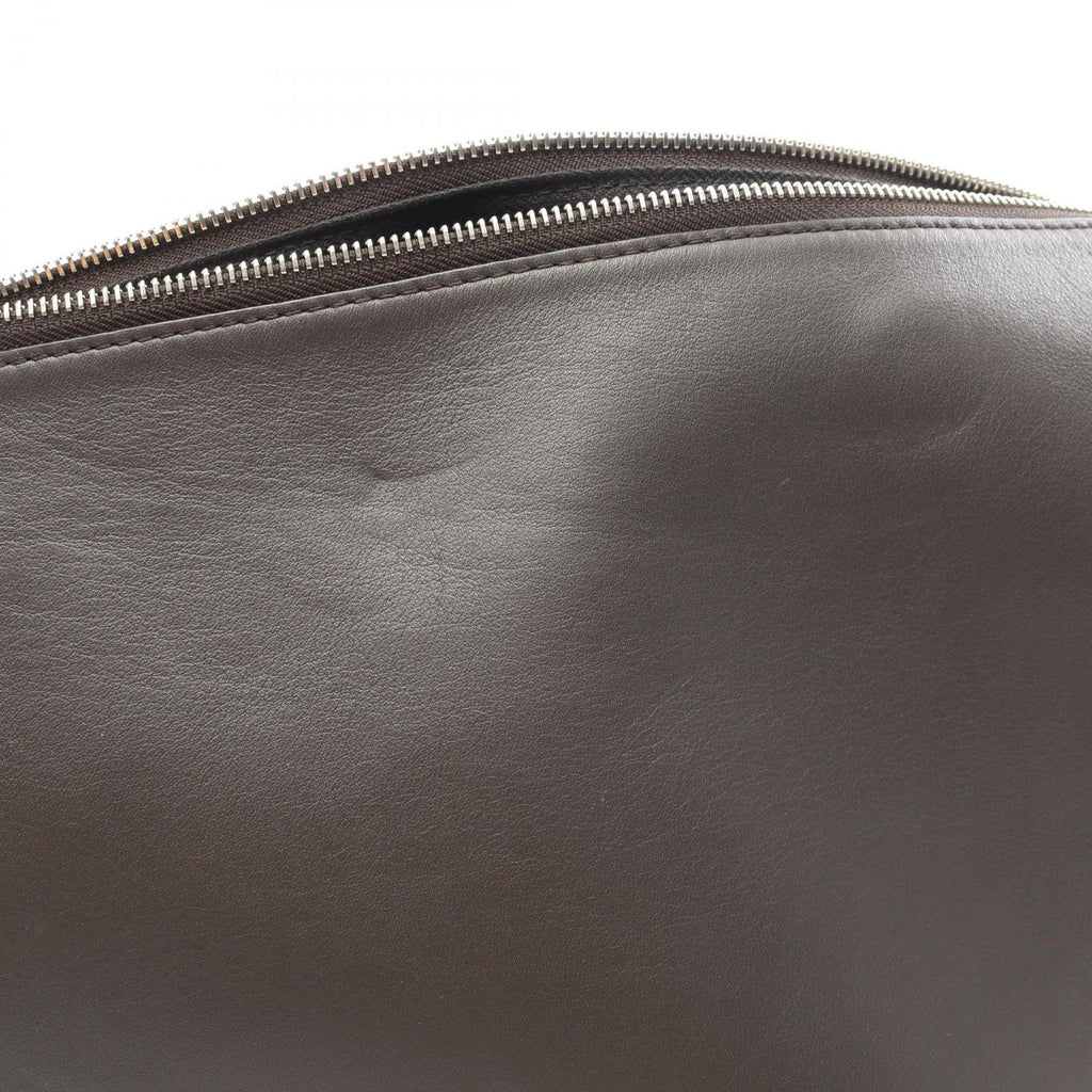 Loewe Shoulder Bag Cubby Regular Dark Brown Ivory Leather — view 5