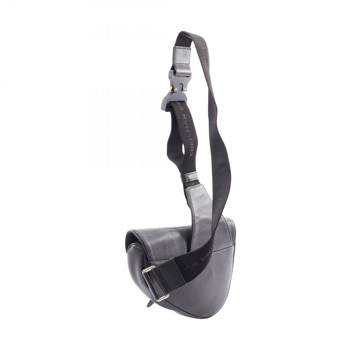 Dior Waist Bag Saddle Black Leather — view 2