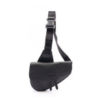 Dior Waist Bag Saddle Black Leather