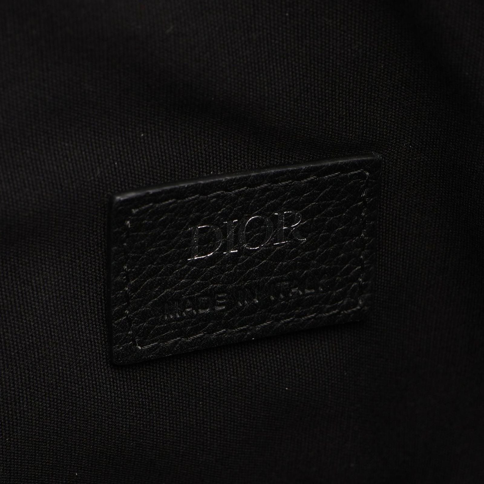 Dior Waist Bag Saddle Black Leather — view 4