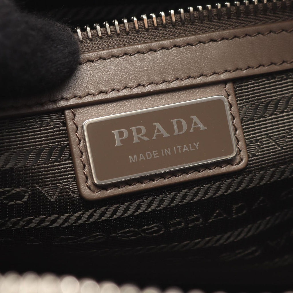 Prada Shoulder Bag VIT.DAINO Greige Multi Leather Triangle Logo 2-Way — view 4