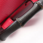 Gucci Backpack Bamboo Tassel Magenta Leather — view 6
