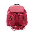 Gucci Backpack Bamboo Tassel Magenta Leather