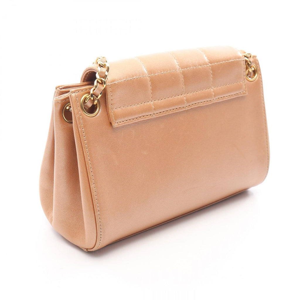 Chanel Shoulder Bag 2.55 Choco Bar Pink Gold Lambskin Small Flap Chain — view 2