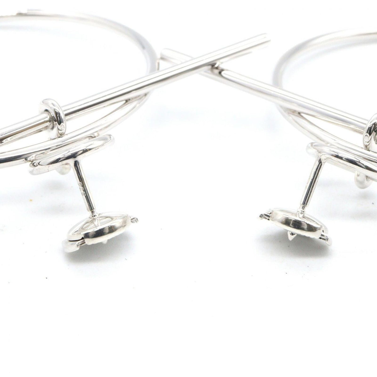 Hermes Earrings Echappee PM 925 Sterling Silver — view 2
