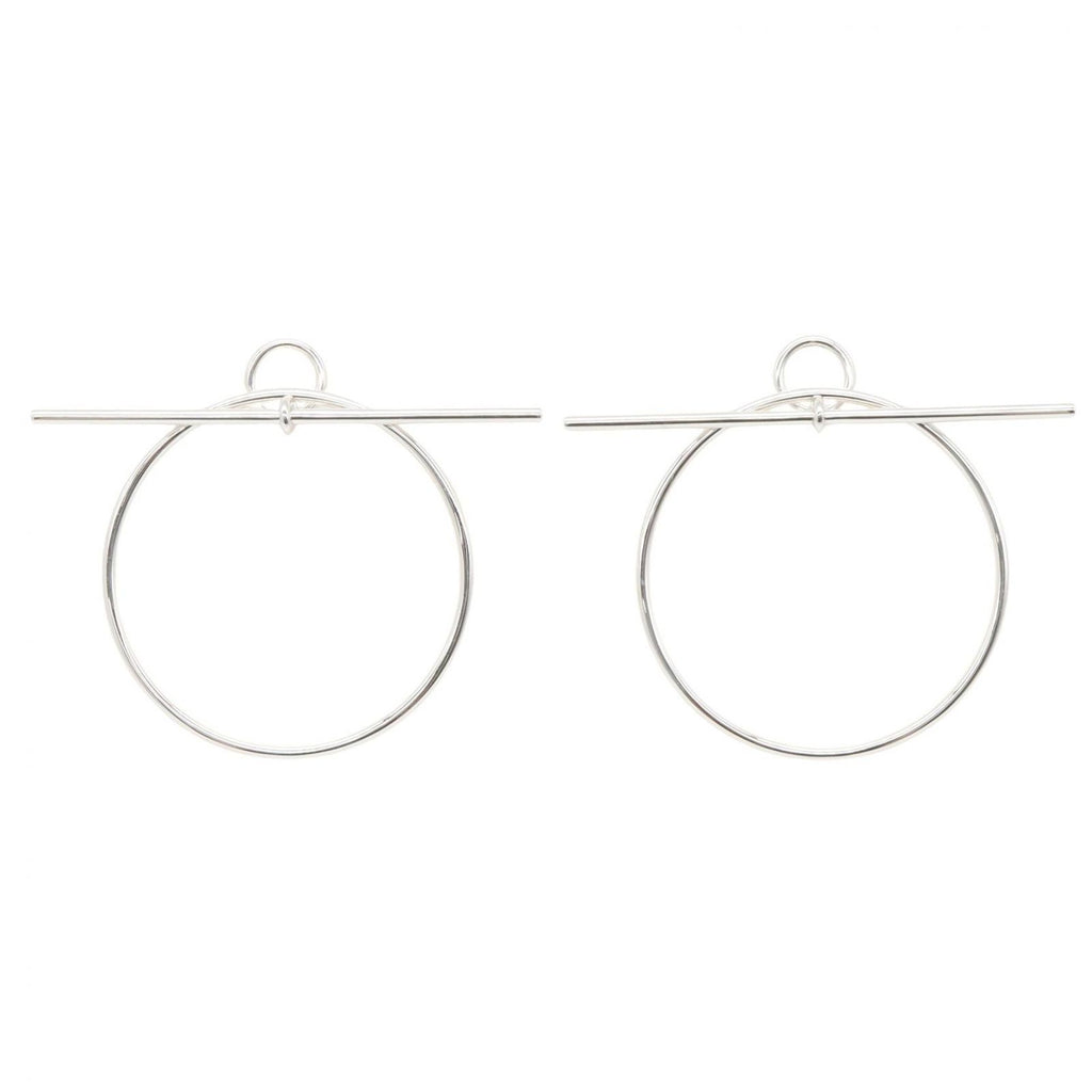 Hermes Earrings Echappee PM 925 Sterling Silver