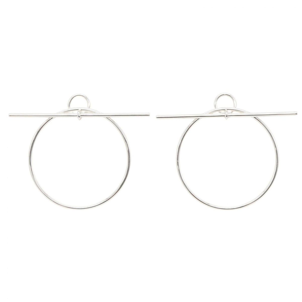 Hermes Earrings Echappee PM 925 Sterling Silver