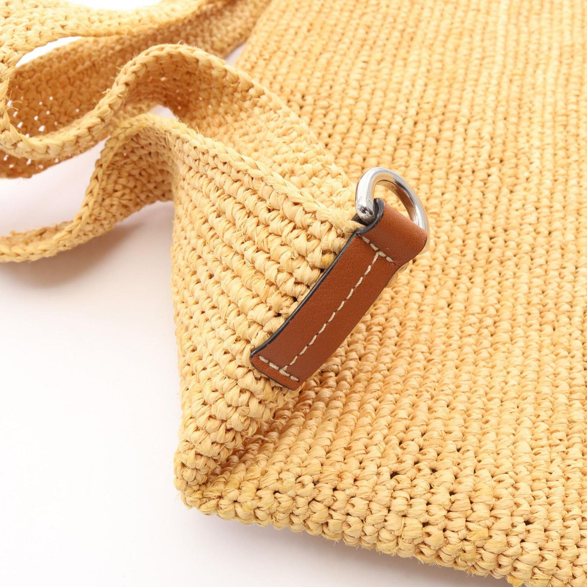 Loewe Handbag Slit Bag Beige Brown Leather — view 8