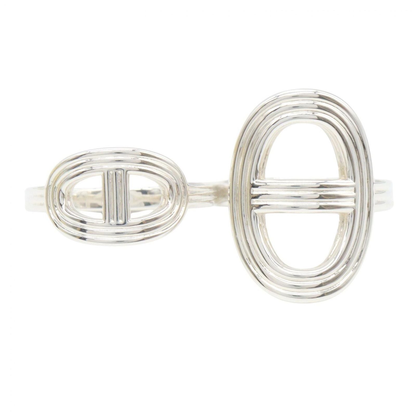 Hermes Ring Chaine D'ancre Double 925 Sterling Silver — view 2