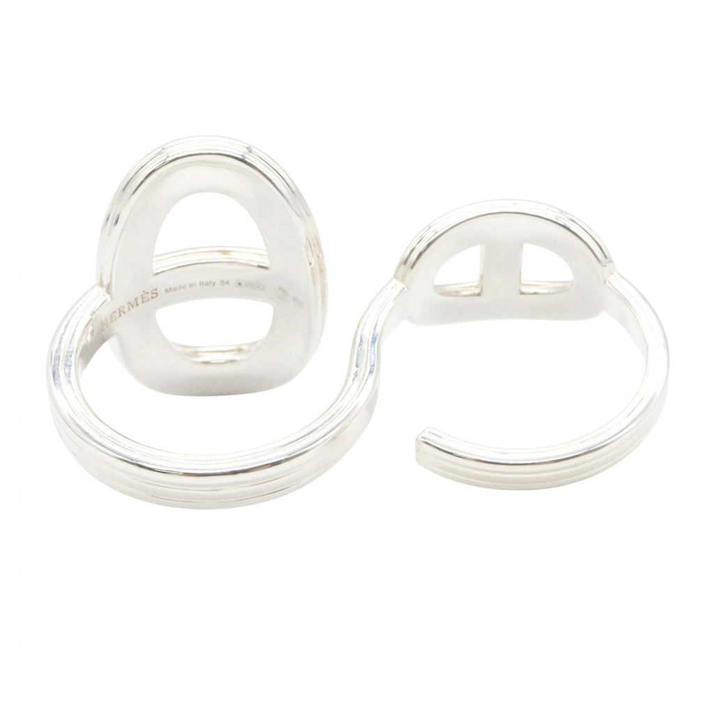 Hermes Ring Chaine D'ancre Double 925 Sterling Silver — view 3