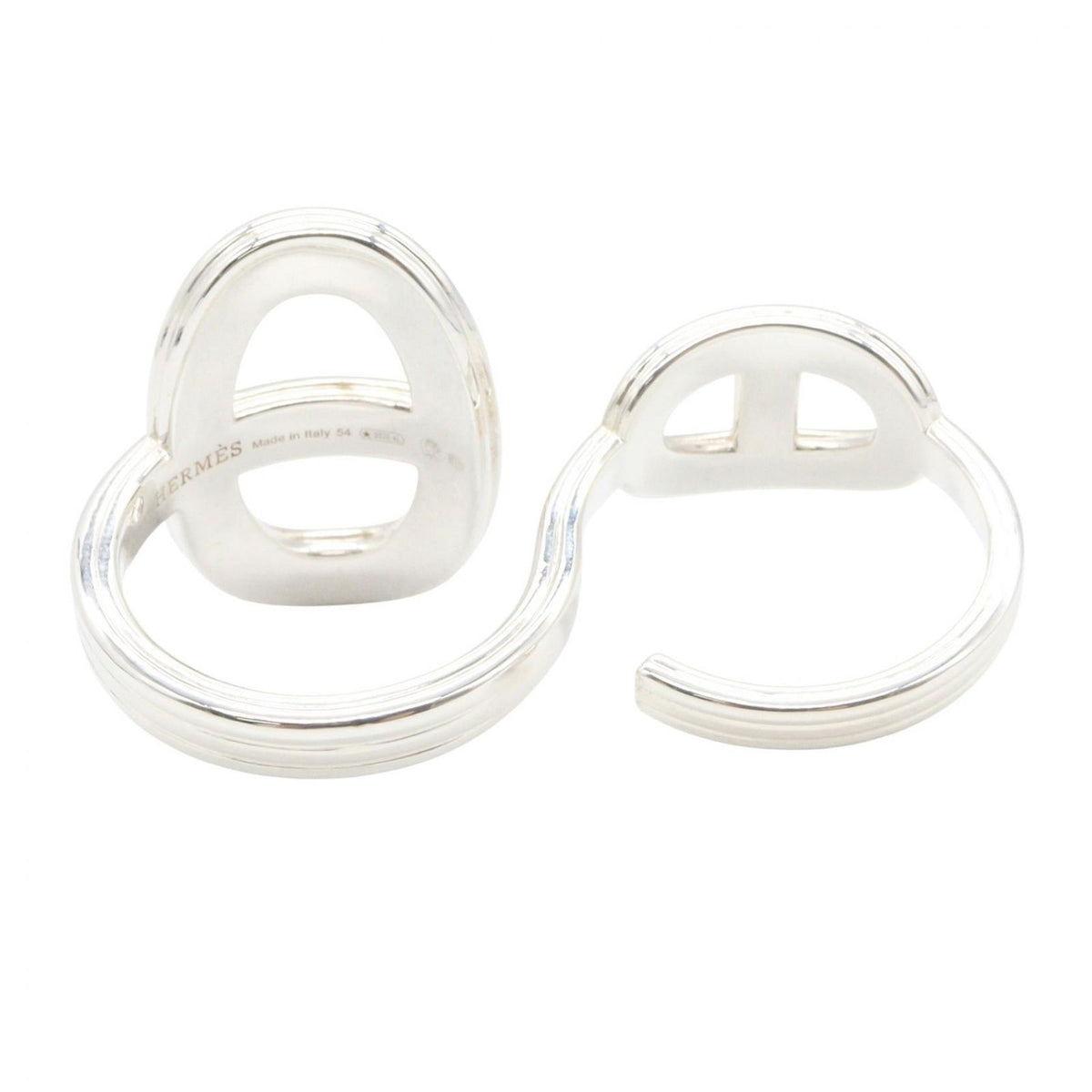 Hermes Ring Chaine D'ancre Double 925 Sterling Silver — view 3
