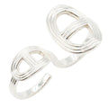 Hermes Ring Chaine D'ancre Double 925 Sterling Silver