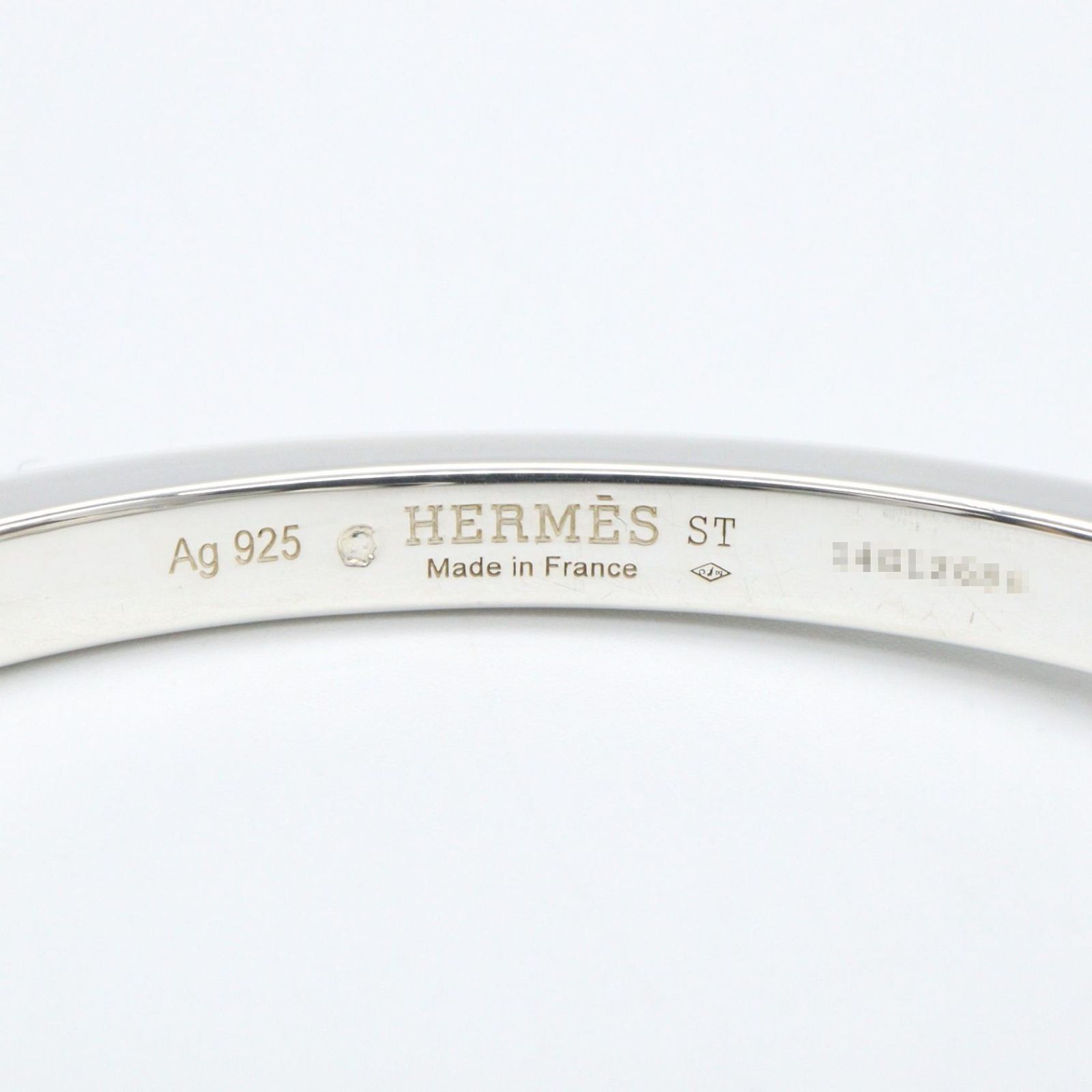 Hermes Bangle Gallop 925 Sterling Silver Bracelet — view 4