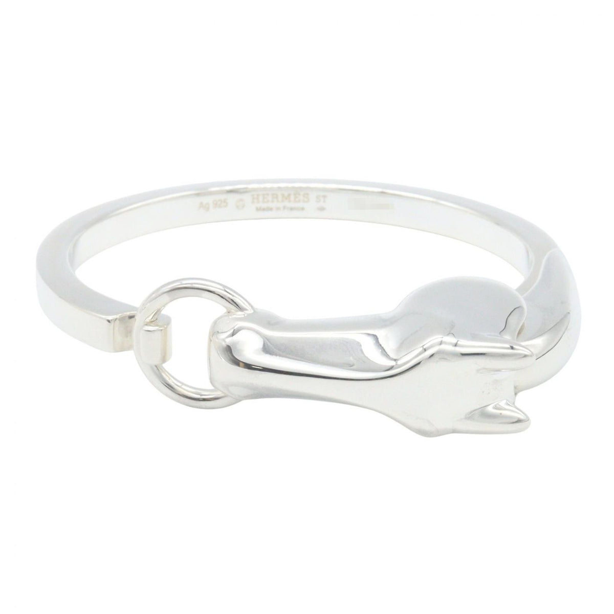 Hermes Bangle Gallop 925 Sterling Silver Bracelet