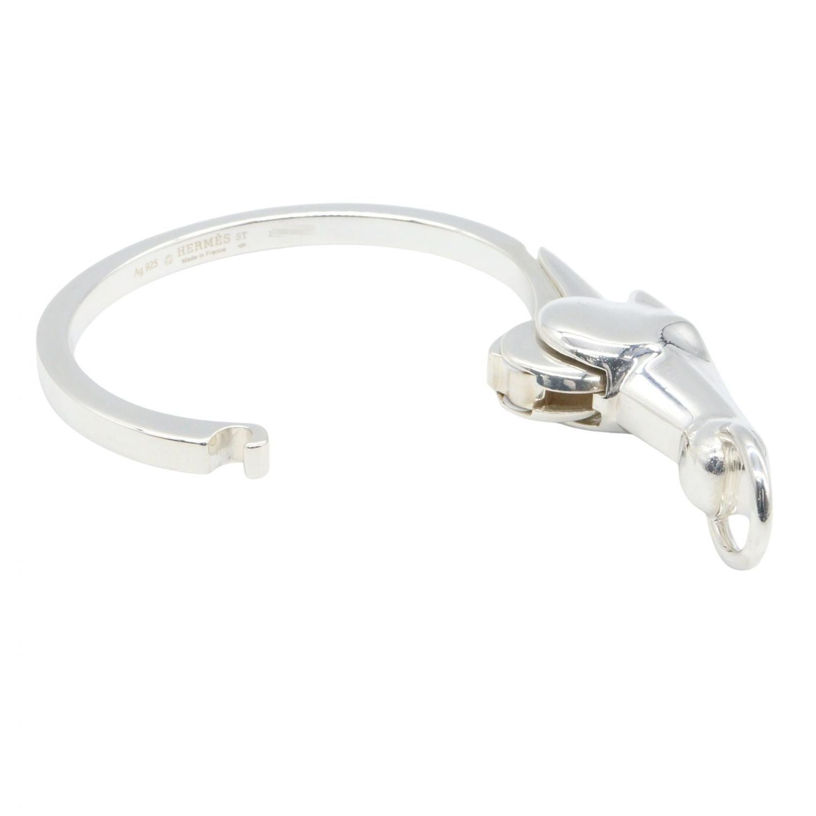 Hermes Bangle Gallop 925 Sterling Silver Bracelet — view 3
