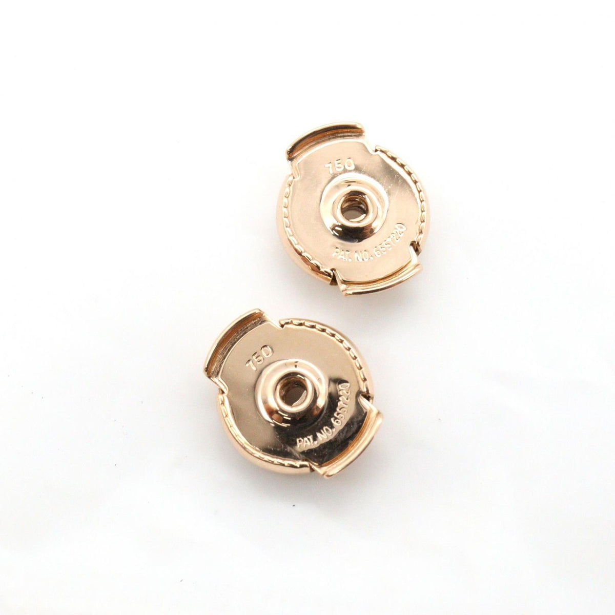Hermes Earrings Chaine D'ancre Contour 18k Pink Gold Diamond — view 4