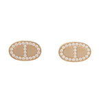 Hermes Earrings Chaine D'ancre Contour 18k Pink Gold Diamond