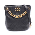 Chanel Shoulder Bag Quilted Small Black Ladiesskin