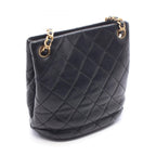 Chanel Shoulder Bag Quilted Small Black Ladiesskin — view 2