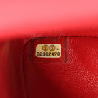 Chanel Shoulder Bag 2.55 Quilted Mademoiselle Chain Red Silver Suede Leather — view 5