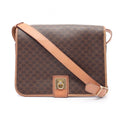 Celine Shoulder Bag Macadam Brown Leather