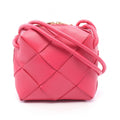 Bottega Veneta Shoulder Bag Mini Cassette Rose Pink Leather Maxi Intrecciato