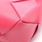 Bottega Veneta Shoulder Bag Mini Cassette Rose Pink Leather Maxi Intrecciato — view 6