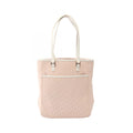 Dior Tote Trotter Pink White Canvas Leather