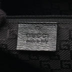 Gucci Handbag G Logo Black Canvas Leather — view 4