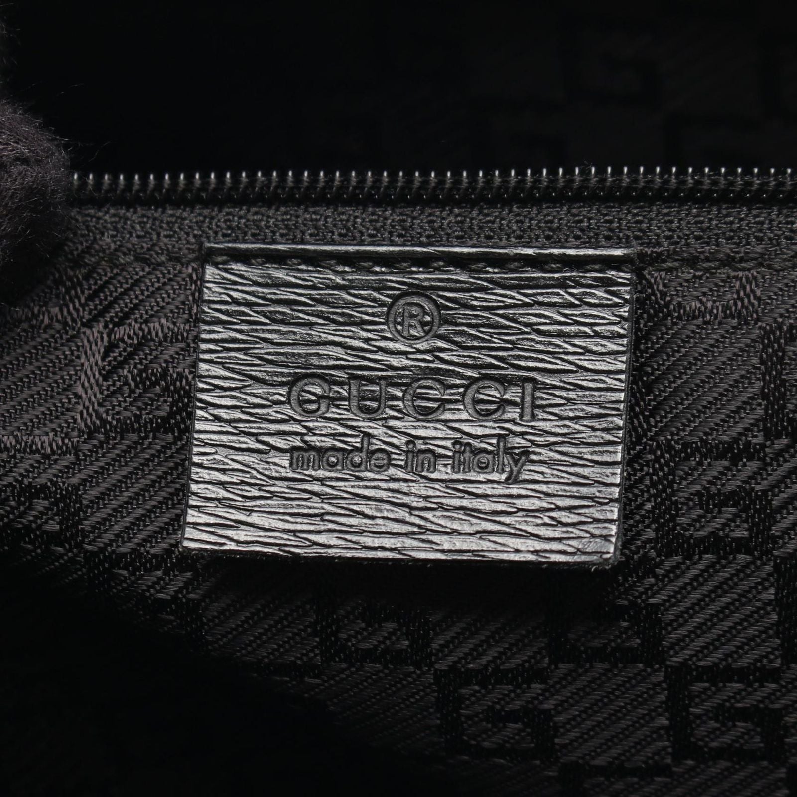 Gucci Handbag G Logo Black Canvas Leather — view 4