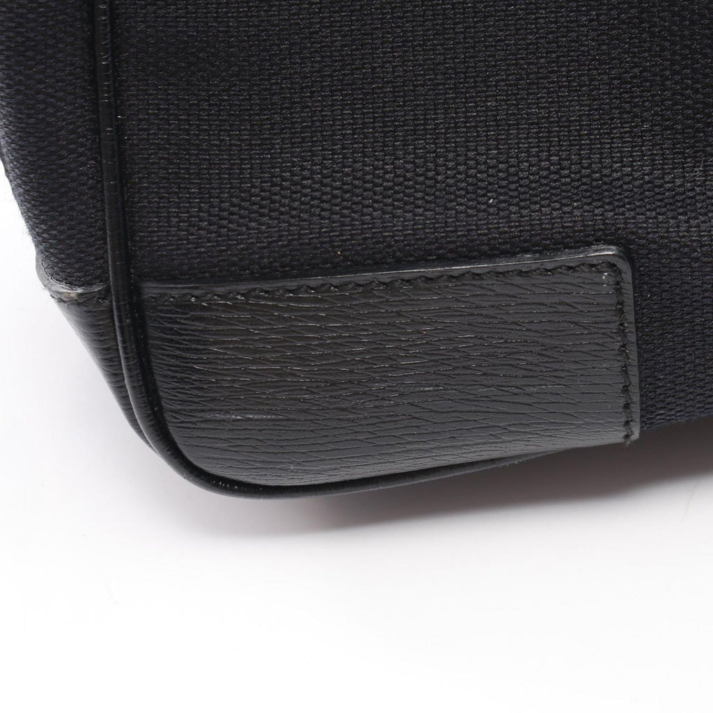 Gucci Handbag G Logo Black Canvas Leather — view 6