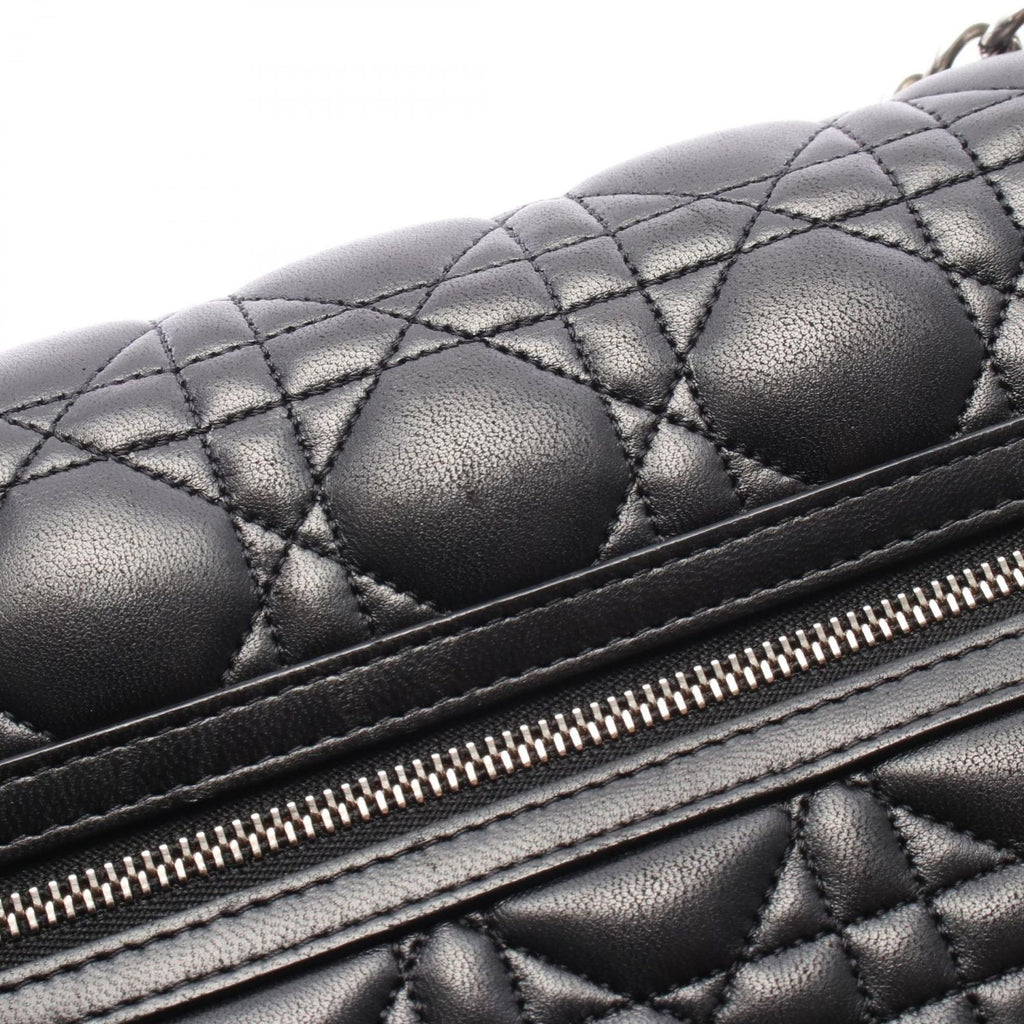 Dior Shoulder Bag Miss Dior Cannage Black Lambskin Chain — view 7