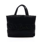 Saint Laurent Paris Tote Wide Puffer Black Nylon