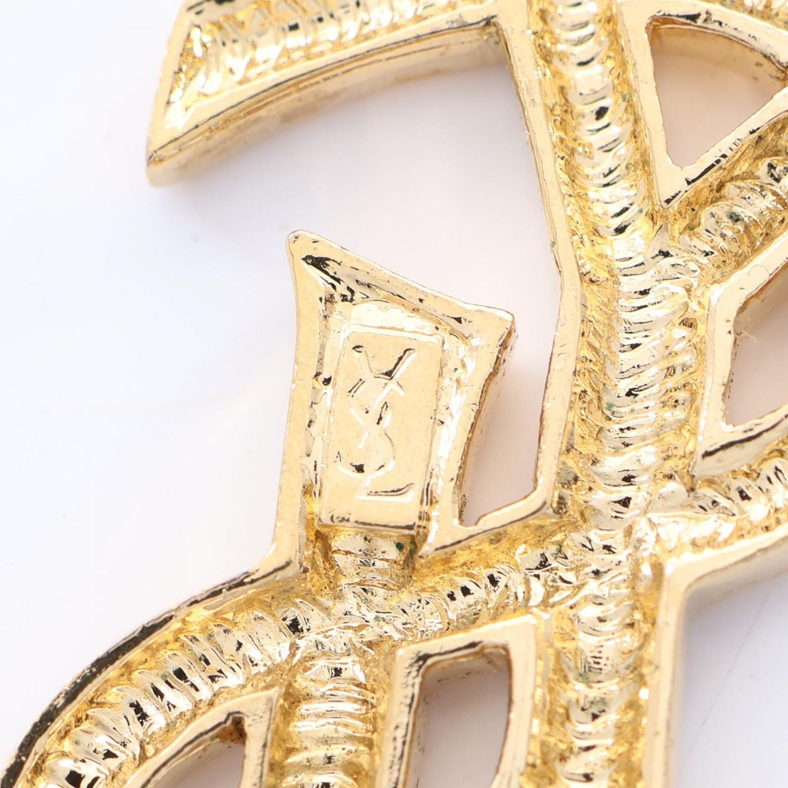 Saint Laurent Brooch Logo — view 3