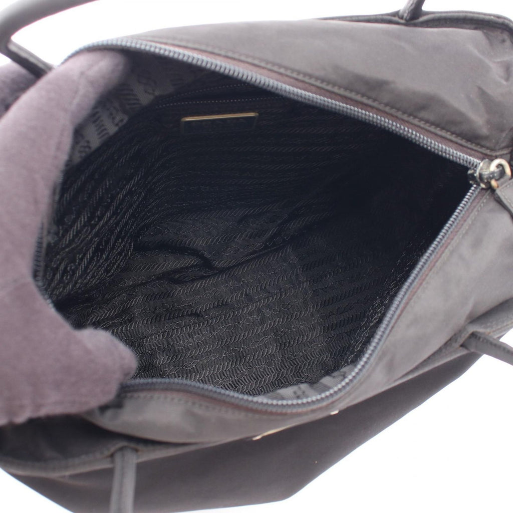 Prada Handbag Tessuto Black Nylon Triangle Logo — view 3