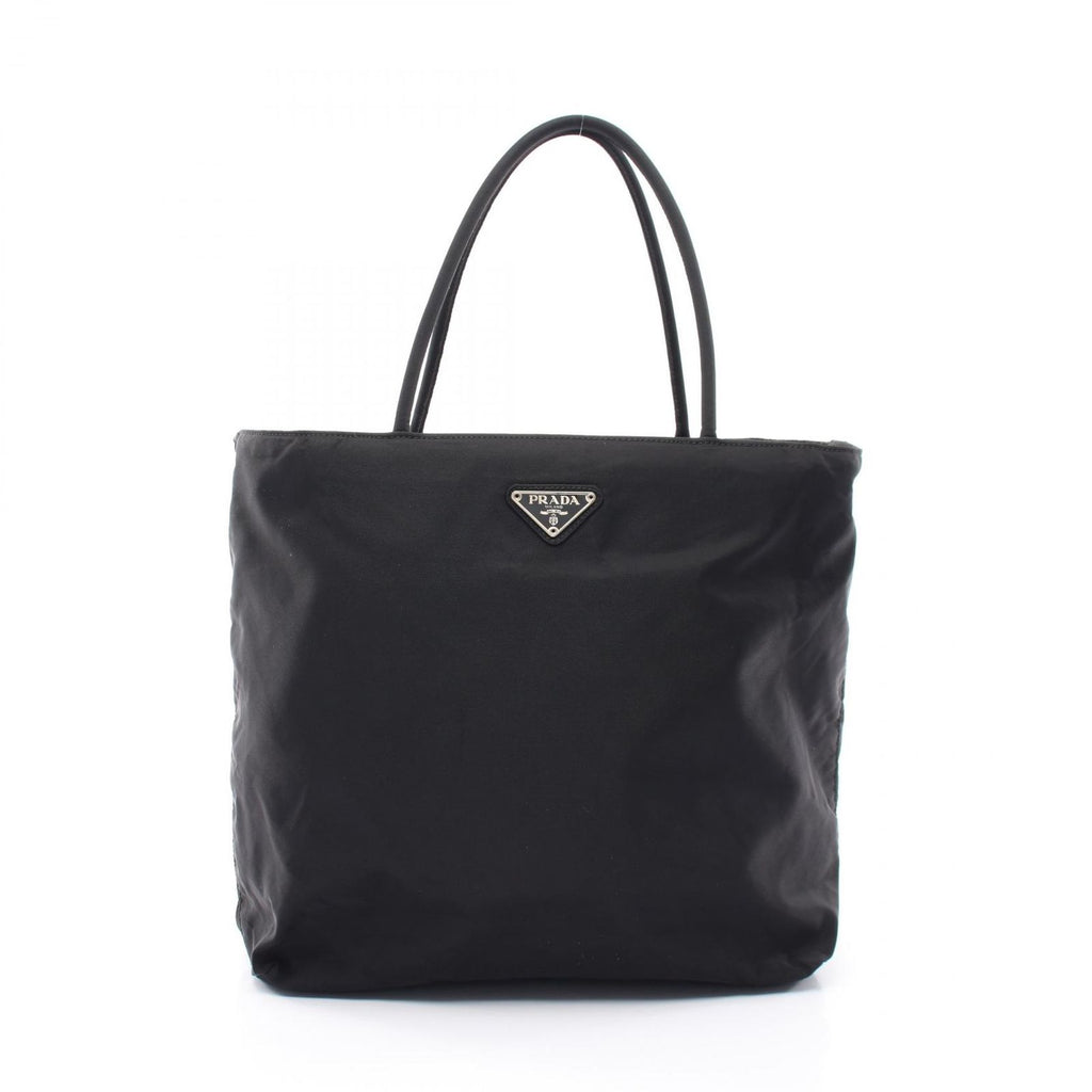Prada Handbag Tessuto Black Nylon Triangle Logo
