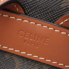 Celine Backpack Bonnie Triomphe Brown Black Leather — view 4