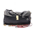 Prada Shoulder Bag Soft Sound Large Black Red White Leather