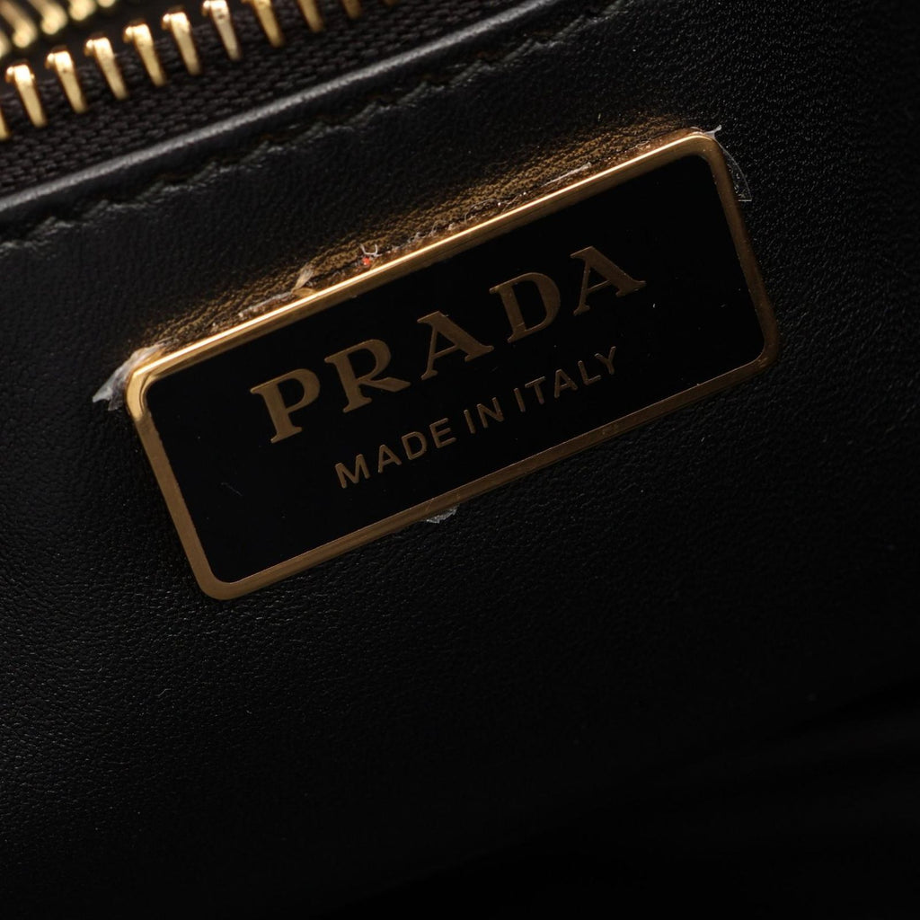 Prada Shoulder Bag Soft Sound Large Black Red White Leather — view 4