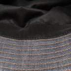 Prada Hat Triangle Logo Denim Bucket Cotton Hat — view 6