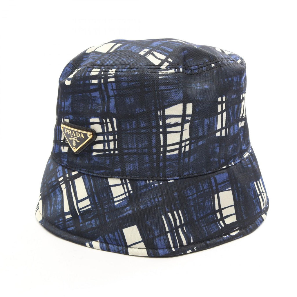 Prada Hat Re-Nylon Plaid Bucket Nylon Hat